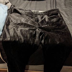 Velvet high fashion pàñts